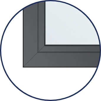 Fenêtre ouvrant minimal - Vue extérieure Fenêtre ouvrant minimal - Vue extérieure