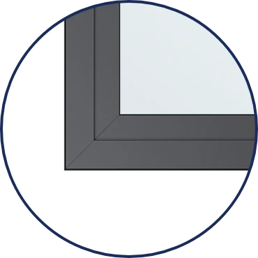 Fenêtre ouvrant visible - Vue extérieure Fenêtre ouvrant visible - Vue extérieure