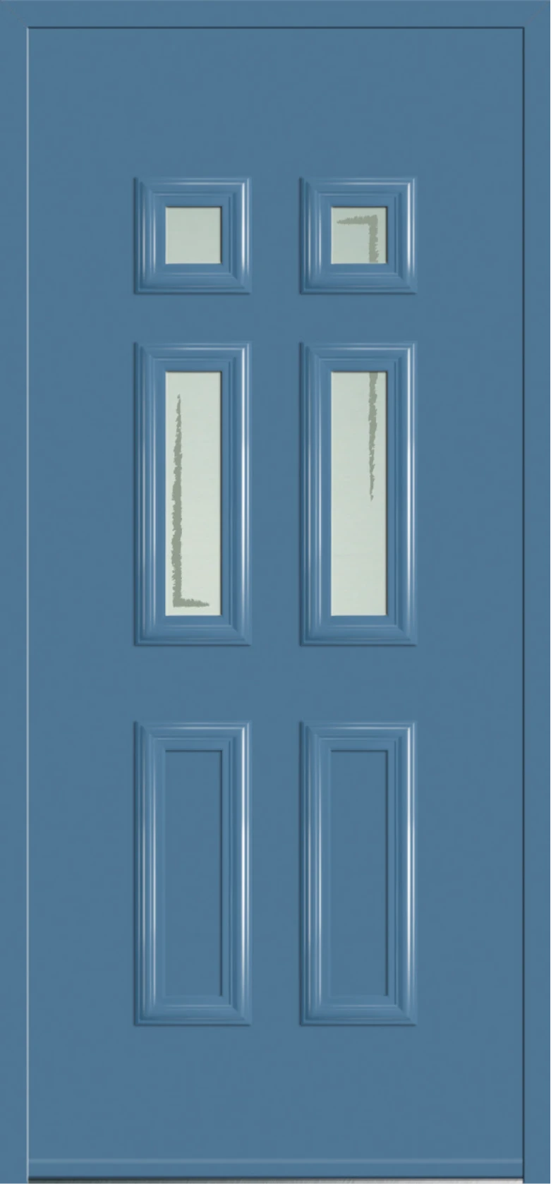 Porte bleu